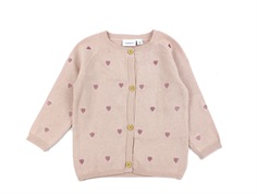 Name It sepia rose hearts cardigan